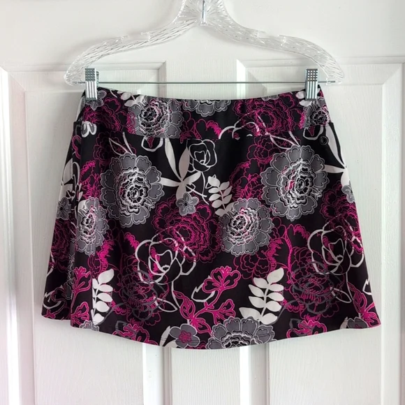 Skort, Athletic Skirt-shorts, Tennis Skirt Pickleball Athliesure Black Purple - Picture 7 of 14